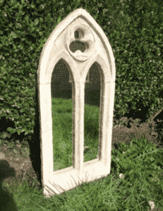 Fabulous gothic church garden window mirror